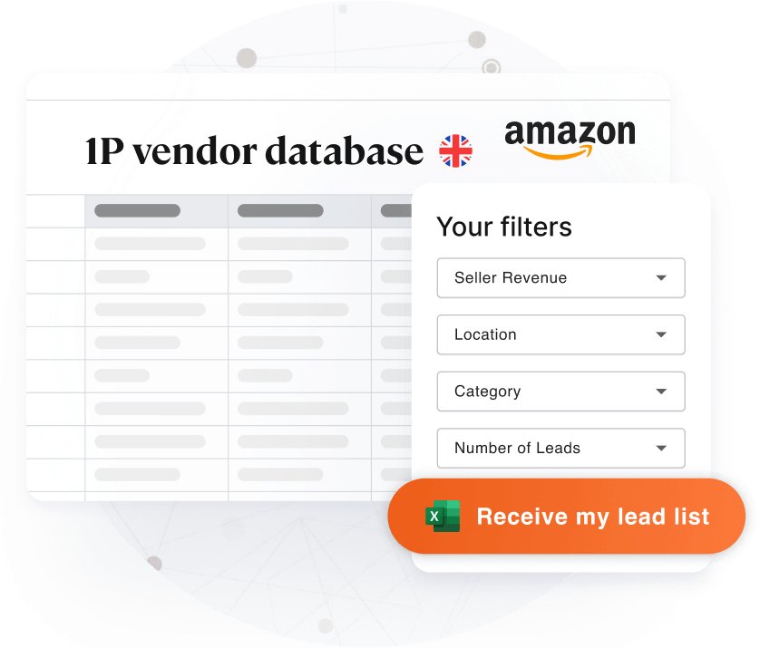 Amazon UK 1P Vendors Directory - 5,000 leads - Seller Directories
